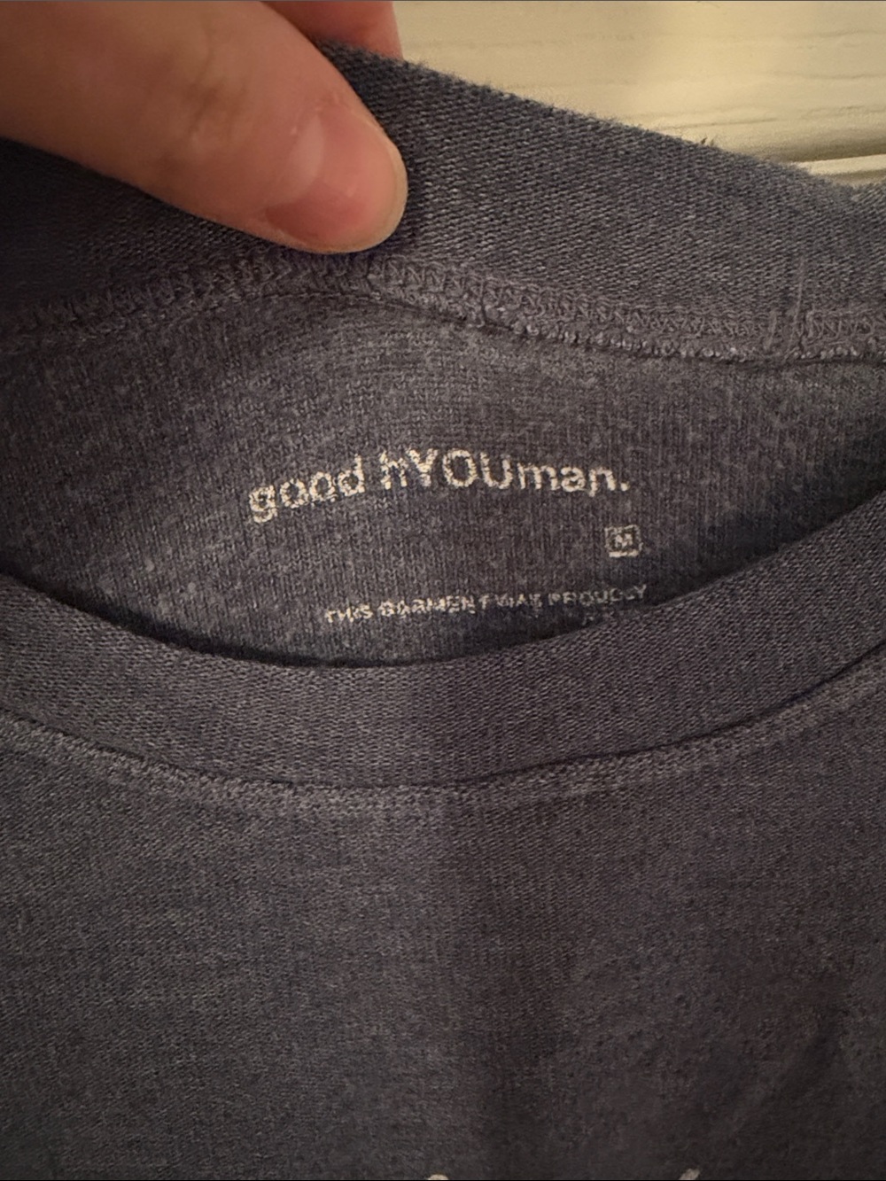 good hYOUman Heather Navy Graphic Tee - Picture 2 of 4